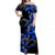 Polynesian Valentine Matching Dress and Hawaiian Shirt Hibiscus Flowers Blue Style LT6 - Polynesian Pride