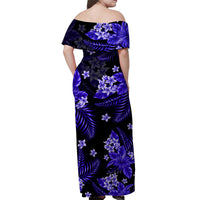 Hawaii Summer Colorful Matching Dress and Hawaiian Shirt Dark Blue LT6 - Polynesian Pride