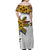 Filipino Off Shoulder Long Dress Tribal White Style LT6 Women White - Polynesian Pride