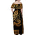 Kakau Hawaiian Polynesian Matching Dress and Hawaiian Shirt Gold LT6 - Polynesian Pride