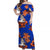 Off Shoulder Long Dress - Hawaii Summer Hula Girl No.7 LT6 Women - Polynesian Pride