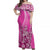 Hawaii King Kamehameha Matching Dress and Hawaiian Shirt Vibe Pink Style LT6 - Polynesian Pride