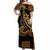 Kakau Hawaiian Polynesian Matching Dress and Hawaiian Shirt Gold LT6 No Shirt Gold - Polynesian Pride