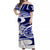 Polynesian Tribal Matching Dress and Hawaiian Shirt Blue LT6 - Polynesian Pride