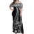 Hawaiian King Kamehameha Off Shoulder Long Dress Vibe Black Style LT6 Women Black - Polynesian Pride