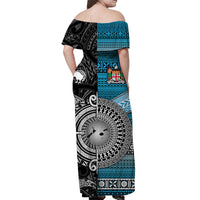 Polynesian Matching Hawaiian Shirt and Dress New Zealand Fiji Together Black LT8 - Polynesian Pride