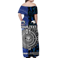 Custom Polynesian Matching Hawaiian Shirt and Dress Samoa New Zealand Together Blue LT8 - Polynesian Pride