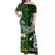 Polynesian Matching Hawaiian Shirt and Dress New Zealand Cook Islands Together Green LT8 - Polynesian Pride