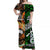 Maori Aboriginal Matching Hawaiian Shirt and Dress New Zealand Australia Together Green LT8 - Polynesian Pride