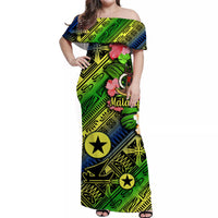 Vanuatu Malampa Matching Hawaiian Shirt and Dress Independence Be Proud LT8 - Polynesian Pride
