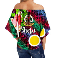 Vanuatu Shefa Off Shoulder Waist Wrap Top Independence Be Proud LT8 - Polynesian Pride
