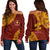 (Custom Personalize) Tonga Kolisi Beulah Off Shoulder Sweater BAC We Are One LT7 - Polynesian Pride