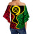 Vanuatu Off Shoulder Waist Wrap Top Flag Special Style LT6 - Polynesian Pride