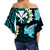 Hawaii Kanaka Turtle Off Shoulder Waist Wrap Top Style No.3 LT6 - Polynesian Pride