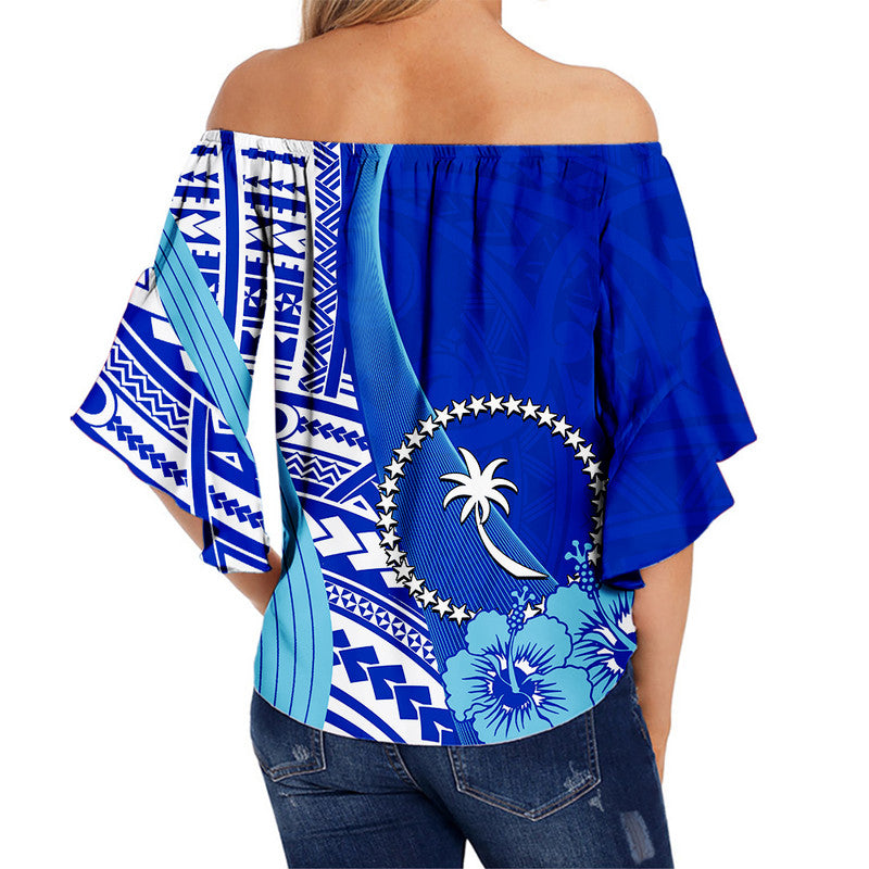Chuuk Of Micronesia Off Shoulder Waist Wrap Top Vibe Style LT6 - Polynesian Pride