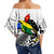 Papua New Guinea And Solomon Islands Off Shoulder Waist Wrap Top LT6 - Polynesian Pride
