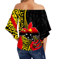 Papua New Guinea Off Shoulder Waist Wrap Top Vibe Style LT6 - Polynesian Pride