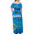 Sanma Province Off Shoulder Long Dress Vanuatu Pattern Traditional Style LT8 - Polynesian Pride