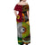 Vanuatu And Australia Off Shoulder Long Dress Together LT8 - Polynesian Pride