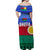 Shefa Province Off Shoulder Long Dress Vanuatu Pattern Traditional Style LT8 - Polynesian Pride