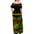 New Caledonia Off Shoulder Long Dress Simple Style - Reggae LT8 - Polynesian Pride