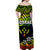 FSM Kosrae Off Shoulder Long Dress Unique Vibes - Reggae LT8 - Polynesian Pride