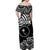 FSM Chuuk Off Shoulder Long Dress Unique Vibes - Black LT8 - Polynesian Pride