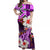 Hawaii Turtle Off Shoulder Long Dress Purple Style LT6 Long Dress Purple - Polynesian Pride