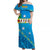 Tafea Province Off Shoulder Long Dress Vanuatu Pattern Unique Style LT8 - Polynesian Pride