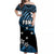 FSM Federated States of Micronesia Off Shoulder Long Dress Unique Vibes - Blue NO.1 LT8 - Polynesian Pride