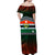 Vanuatu Penama Off Shoulder Long Dress Polynesian LT6 - Polynesian Pride