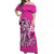 Hawaii Hula Girl Off Shoulder Long Dress Polynesian Pink Style LT6 Long Dress Pink - Polynesian Pride