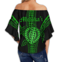 Molokai Island Polynesian Off Shoulder Waist Wrap Top - Comely Style - AH - Polynesian Pride