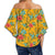 Hawaii Hibiscus Plumeria Tropical Off Shoulder Waist Wrap Top - Spring Style - AH - Polynesian Pride