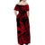 Hawaii Angry Shark Polynesian Matching Dress and Hawaiian Shirt Matching Couples Outfit Unique Style Red LT8 - Polynesian Pride