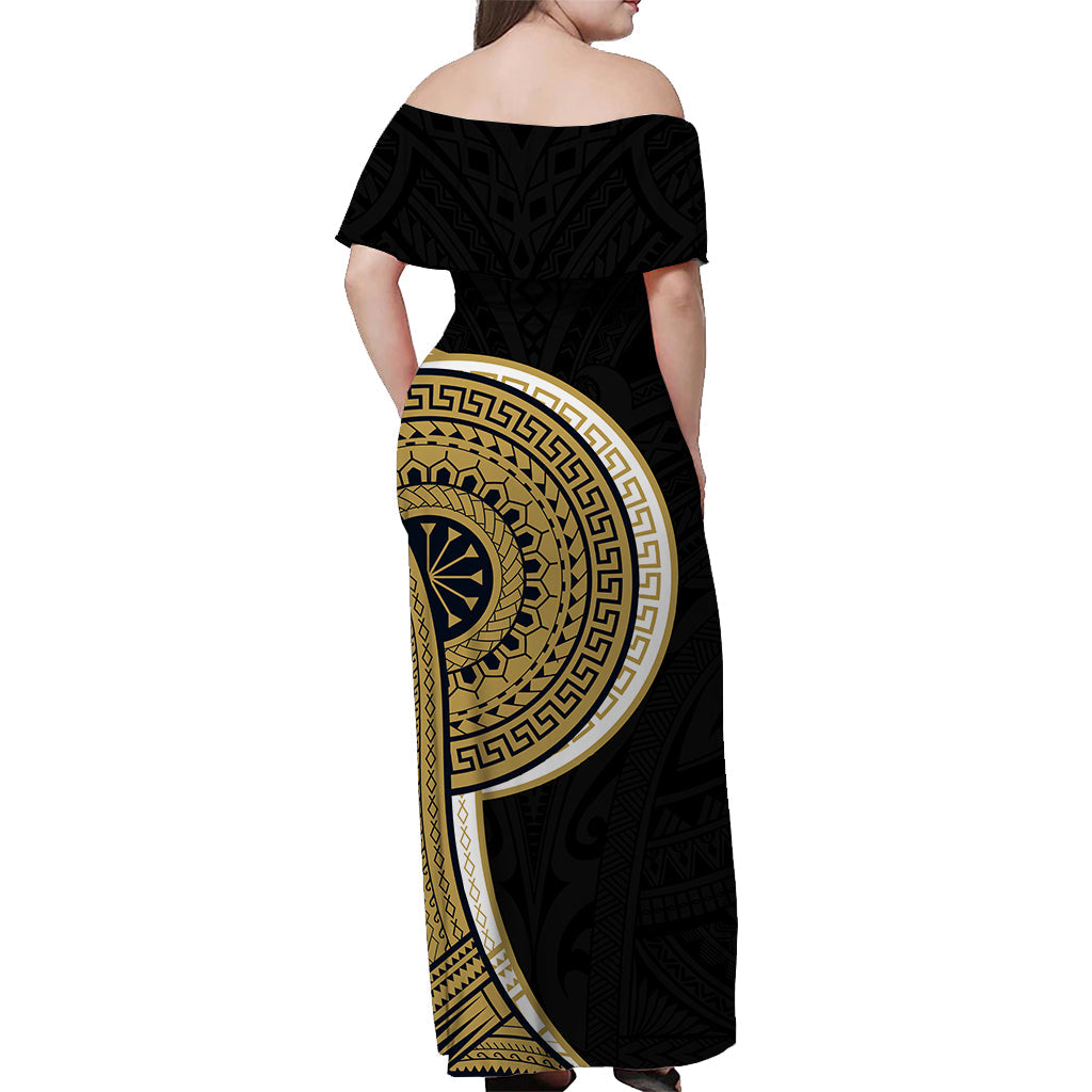 Samoa Tribal Tattoo Long Dress No.2 LT6 - Polynesian Pride