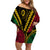 Vanuatu Off Shoulder Short Dress Proud Ni - Van Special Version LT7 Women Black - Polynesian Pride