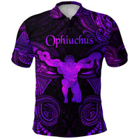 Ophiuchus Zodiac Polynesian Polo Shirt Unique Style Purple LT8 - Polynesian Pride