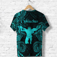 Ophiuchus Zodiac Polynesian T Shirt Unique Style Turquoise LT8 - Polynesian Pride
