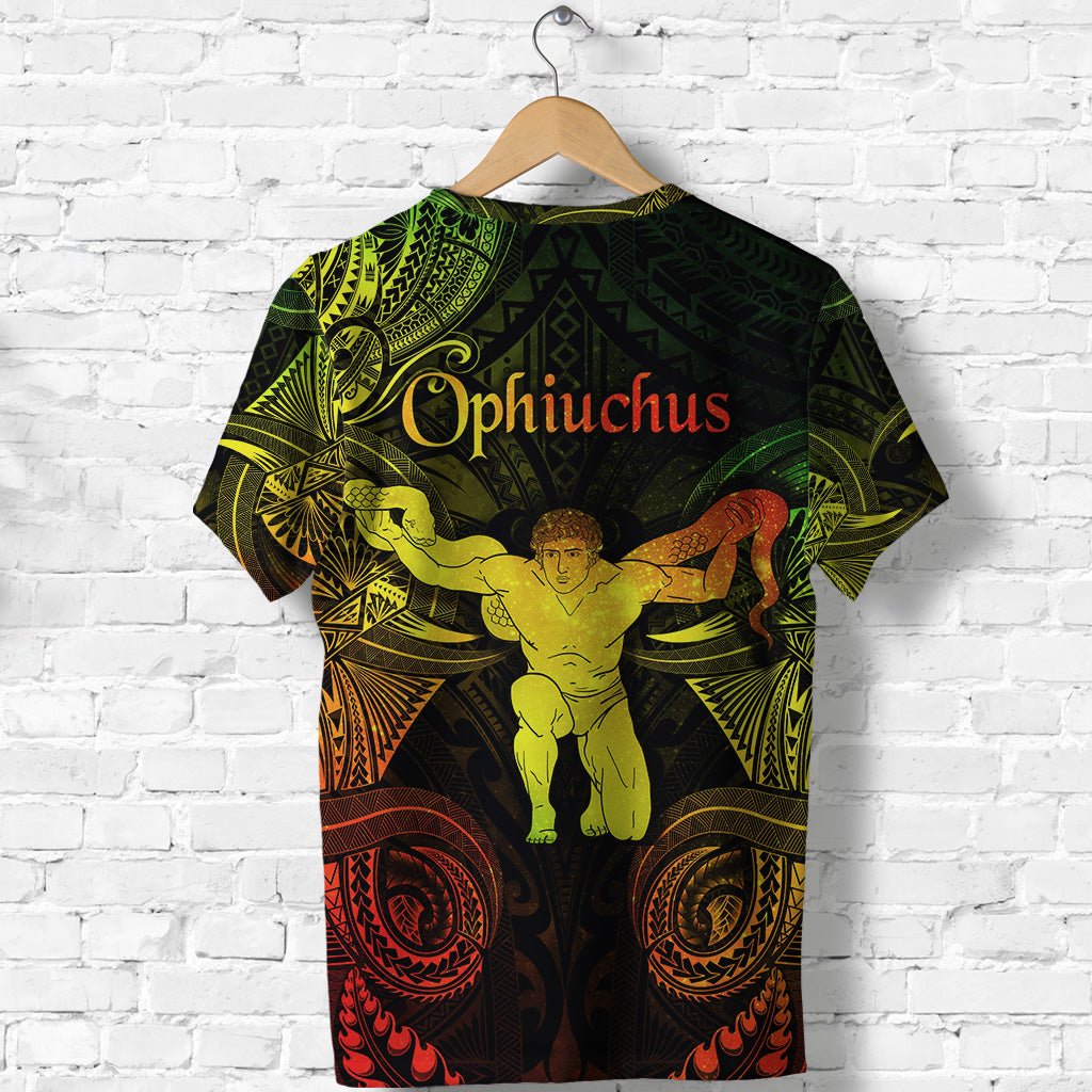 Ophiuchus Zodiac Polynesian T Shirt Unique Style Reggae LT8 - Polynesian Pride