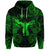 Custom Ophiuchus Zodiac Polynesian Zip Hoodie Unique Style Green LT8 - Polynesian Pride