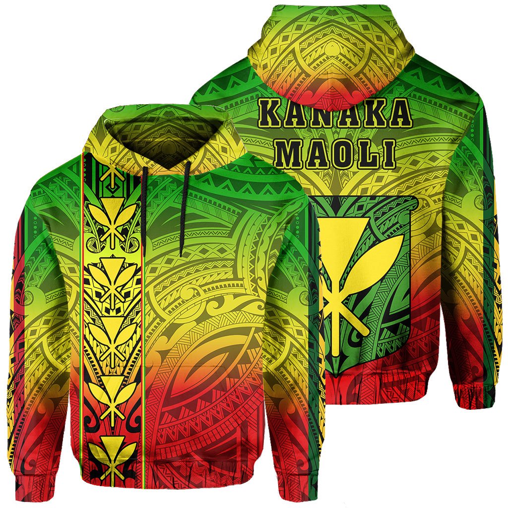 Polynesian Kanaka Flag Kanaka Maoli Hawaii Hoodie Original Unisex Original - Polynesian Pride