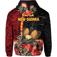 Papua New Guinea Hoodie Unique Bird With Tropical Vintage Plant LT9 - Polynesian Pride