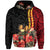 Custom Papua New Guinea Hoodie Unique Bird With Tropical Vintage Plant LT9 Zip Hoodie Black - Polynesian Pride
