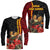 Papua New Guinea Long Sleeve Shirt Unique Bird With Tropical Vintage Plant LT9 Unisex Black - Polynesian Pride
