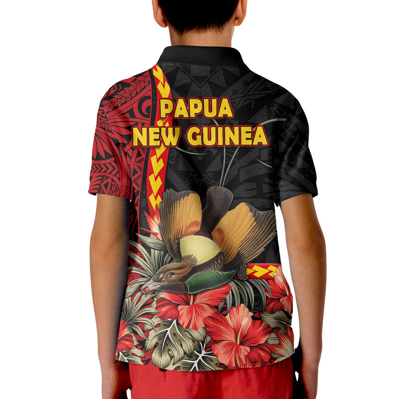 Papua New Guinea Polo Shirt Unique Bird With Tropical Vintage Plant LT9 - Polynesian Pride