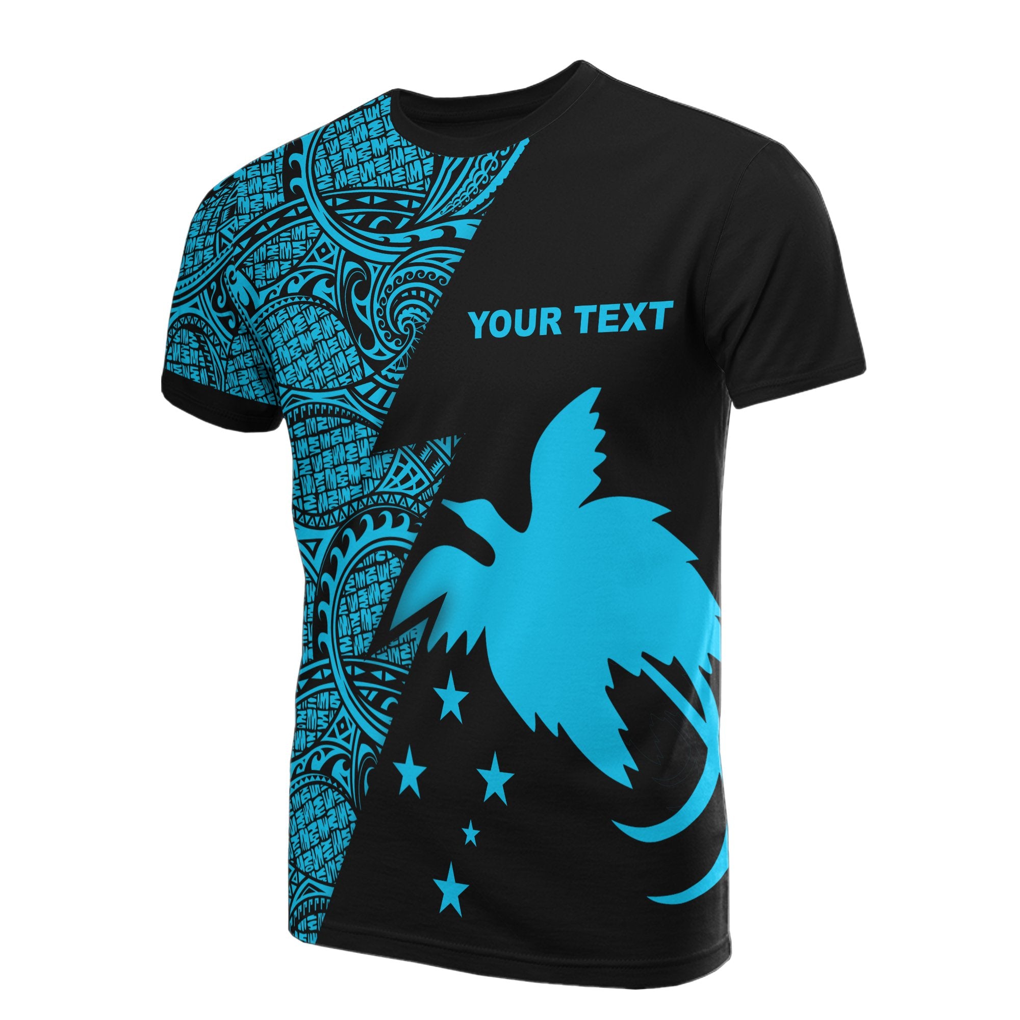 Papua New Guinea Custom T Shirt Polynesian Pattern Neon Style Unisex Neon - Polynesian Pride