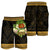 Papua New Guinea Men's Shorts - Polynesian Gold Patterns Collection - Polynesian Pride