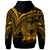 Papua New Guinea Hoodie Gold Color Cross Style - Polynesian Pride