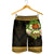 Papua New Guinea Men's Shorts - Polynesian Gold Patterns Collection - Polynesian Pride